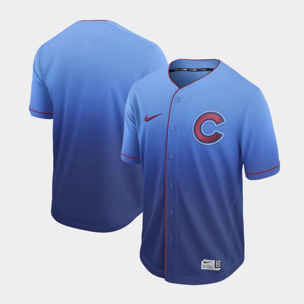 Men Chicago Cubs Blank Blue Nike Fade MLB Jersey->pittsburgh pirates->MLB Jersey
